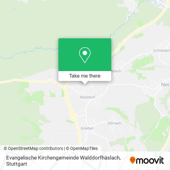 Evangelische Kirchengemeinde Walddorfhäslach map