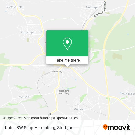 Kabel BW Shop Herrenberg map