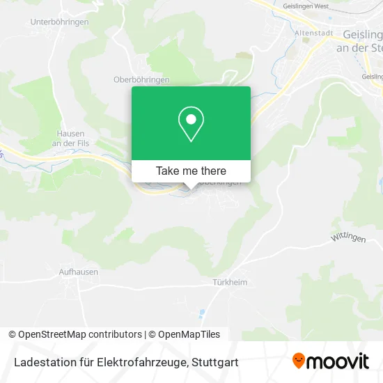 Карта Ladestation für Elektrofahrzeuge