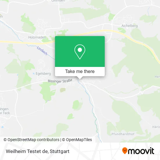 Карта Weilheim Testet de