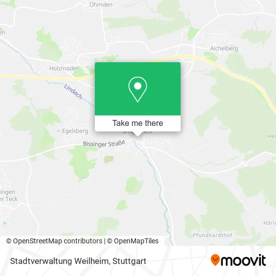 Карта Stadtverwaltung Weilheim
