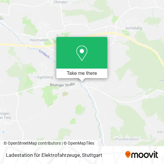 Карта Ladestation für Elektrofahrzeuge