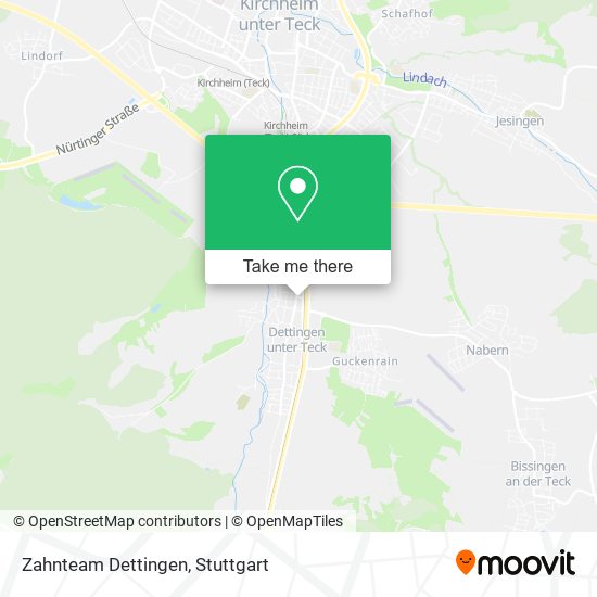 Zahnteam Dettingen map