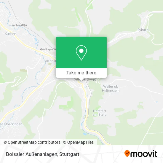 Карта Boissier Außenanlagen