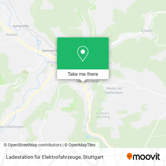 Карта Ladestation für Elektrofahrzeuge