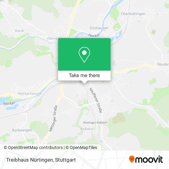 Treibhaus Nürtingen map