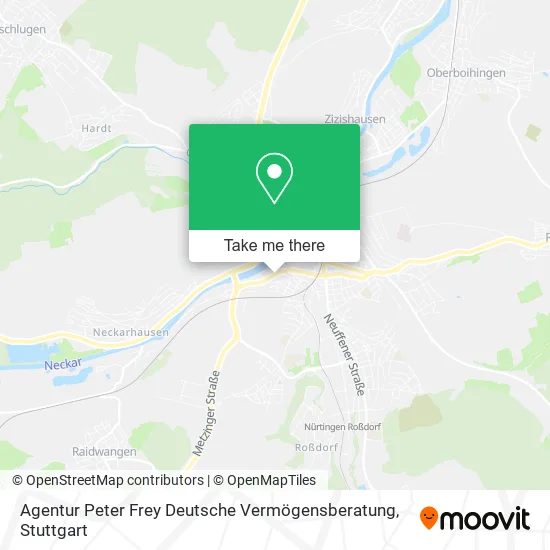 Карта Agentur Peter Frey Deutsche Vermögensberatung