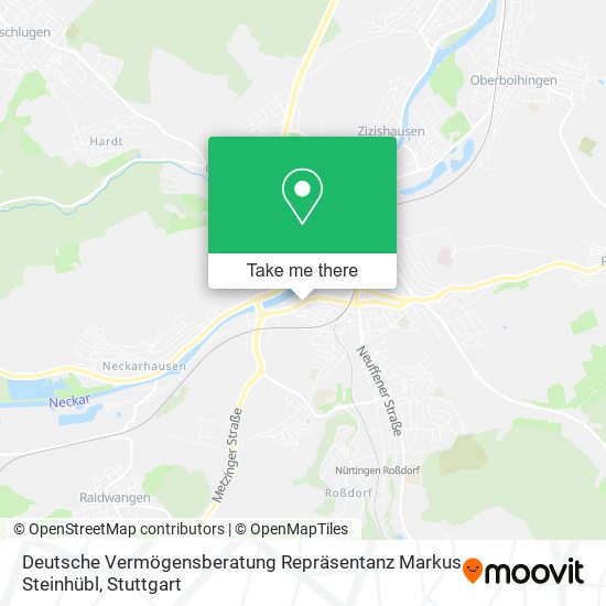 Deutsche Vermögensberatung Repräsentanz Markus Steinhübl map