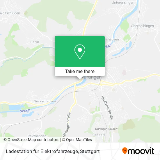 Карта Ladestation für Elektrofahrzeuge