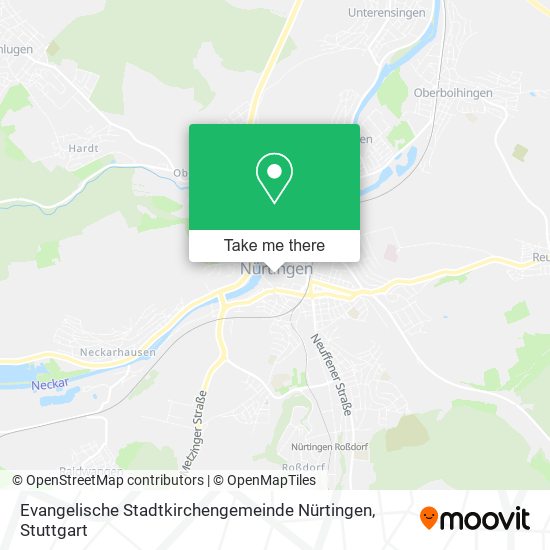 Evangelische Stadtkirchengemeinde Nürtingen map