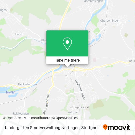 Kindergarten Stadtverwaltung Nürtingen map