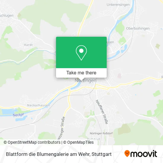 Карта Blattform die Blumengalerie am Wehr