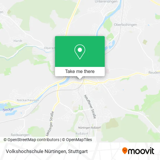 Карта Volkshochschule Nürtingen