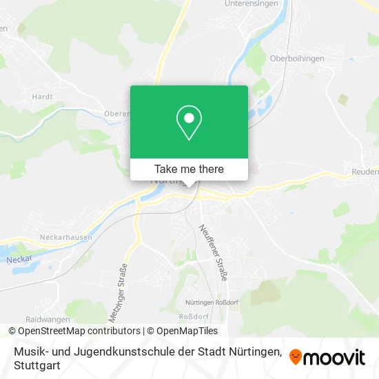Карта Musik- und Jugendkunstschule der Stadt Nürtingen