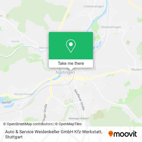 Карта Auto & Service Weidenkeller GmbH Kfz-Werkstatt