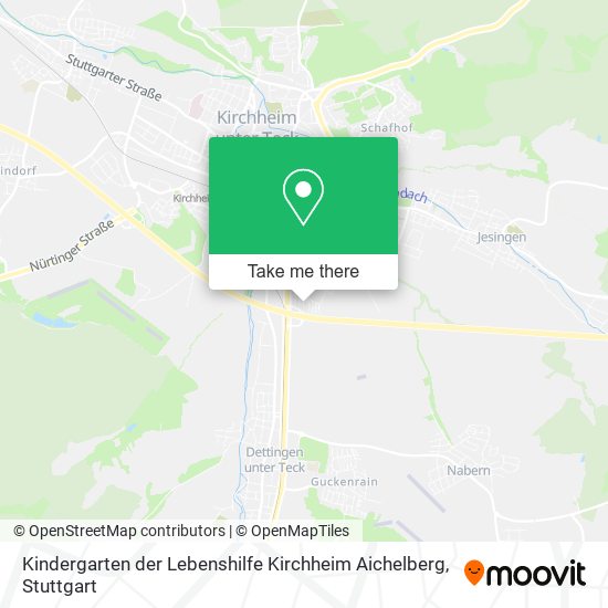 Kindergarten der Lebenshilfe Kirchheim Aichelberg map