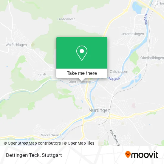 Карта Dettingen Teck