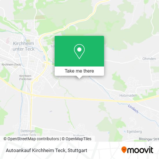 Карта Autoankauf Kirchheim Teck