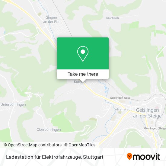 Ladestation für Elektrofahrzeuge map