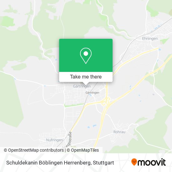 Карта Schuldekanin Böblingen Herrenberg