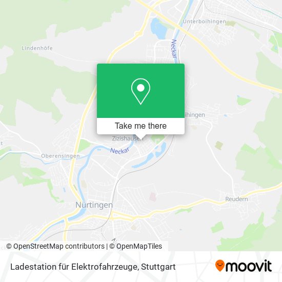 Карта Ladestation für Elektrofahrzeuge