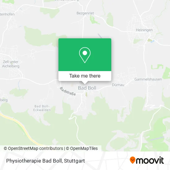 Карта Physiotherapie Bad Boll