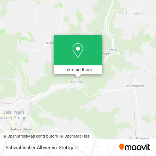 Карта Schwäbischer Albverein