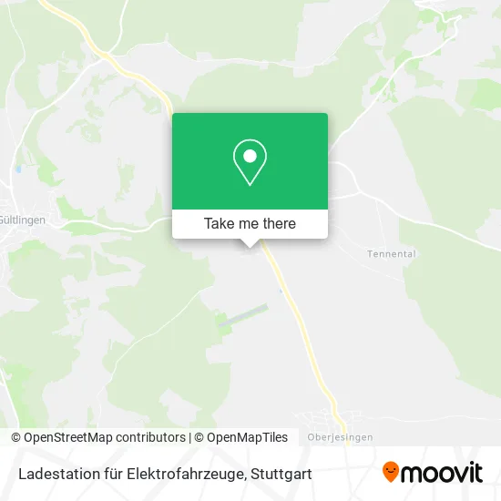 Карта Ladestation für Elektrofahrzeuge