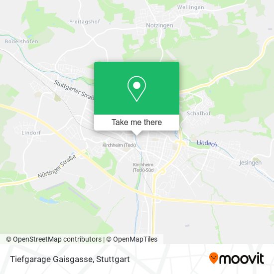 Tiefgarage Gaisgasse map