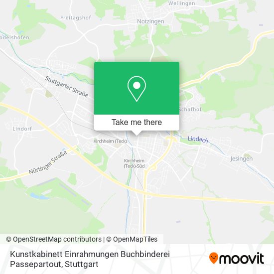Kunstkabinett Einrahmungen Buchbinderei Passepartout map