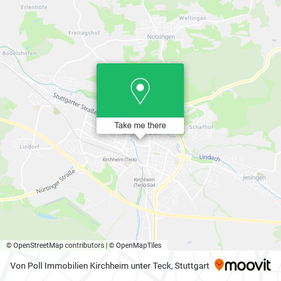 Von Poll Immobilien Kirchheim unter Teck map