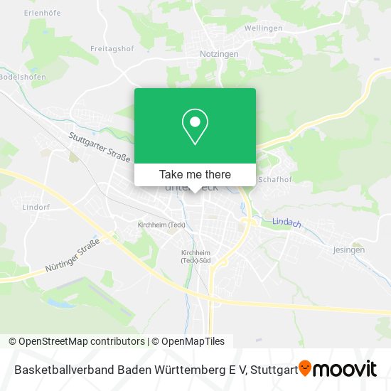 Basketballverband Baden Württemberg E V map