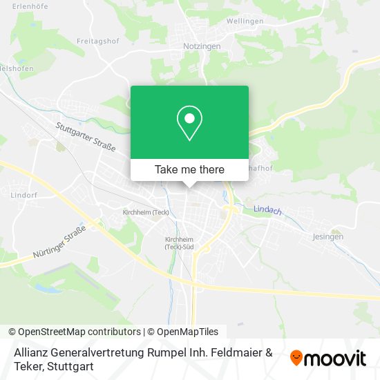 Карта Allianz Generalvertretung Rumpel Inh. Feldmaier & Teker