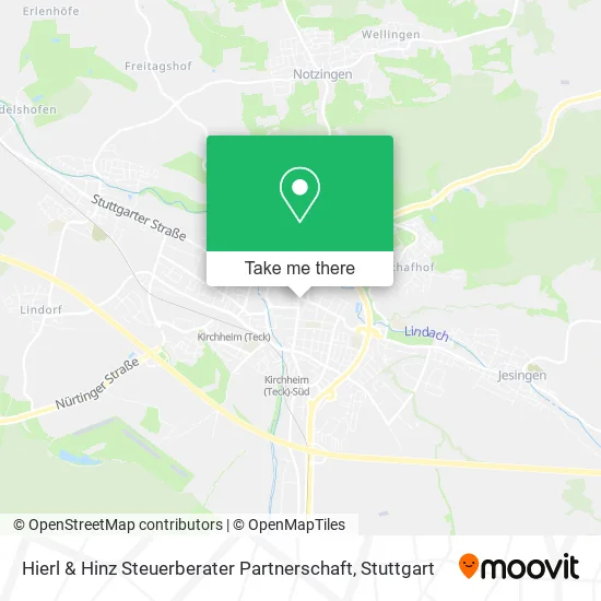 Карта Hierl & Hinz Steuerberater Partnerschaft