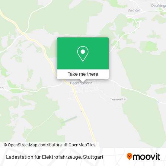 Ladestation für Elektrofahrzeuge map