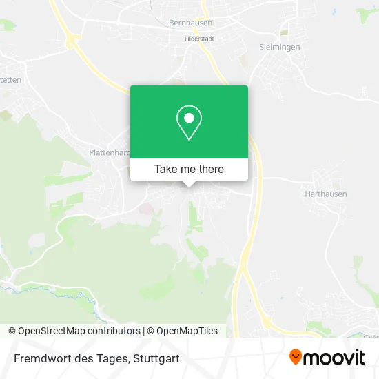 Карта Fremdwort des Tages