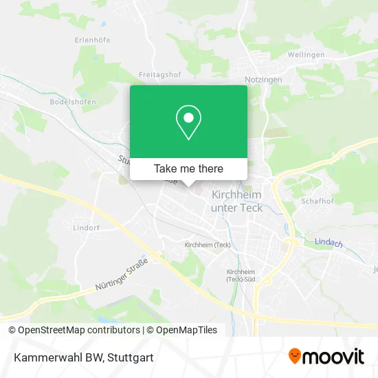 Карта Kammerwahl BW