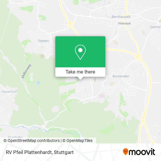 RV Pfeil Plattenhardt map