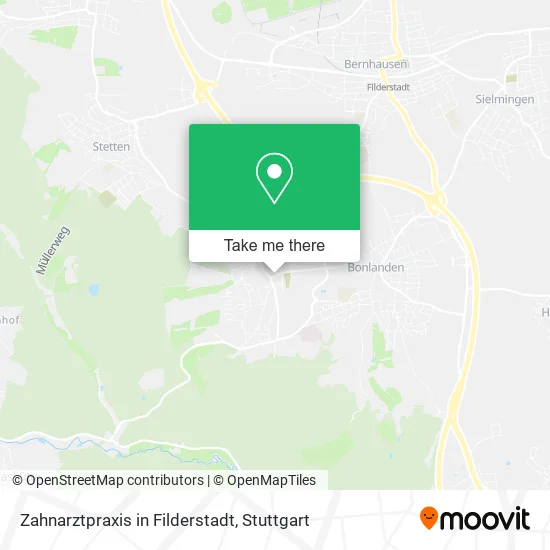 Карта Zahnarztpraxis in Filderstadt