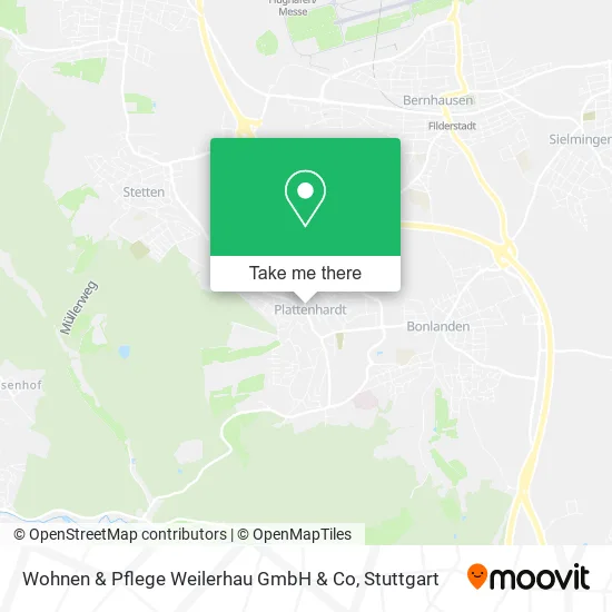 Карта Wohnen & Pflege Weilerhau GmbH & Co