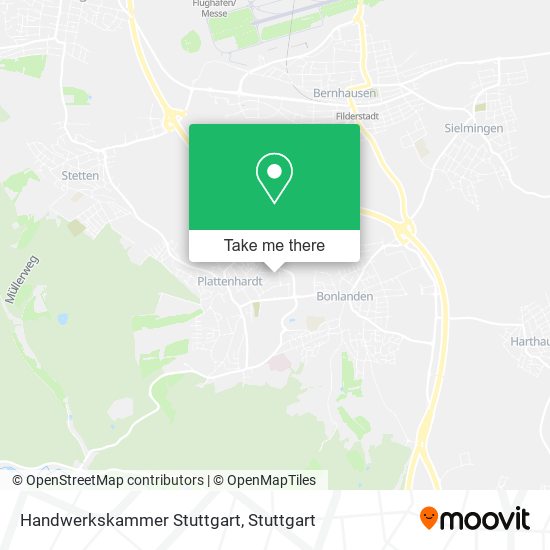 Handwerkskammer Stuttgart map