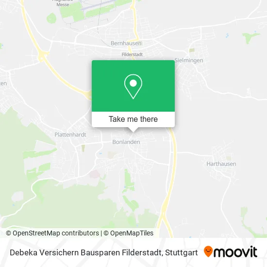 Карта Debeka Versichern Bausparen Filderstadt