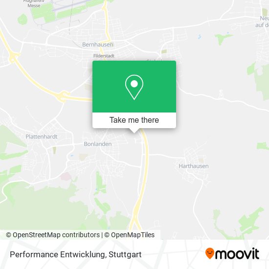 Performance Entwicklung map