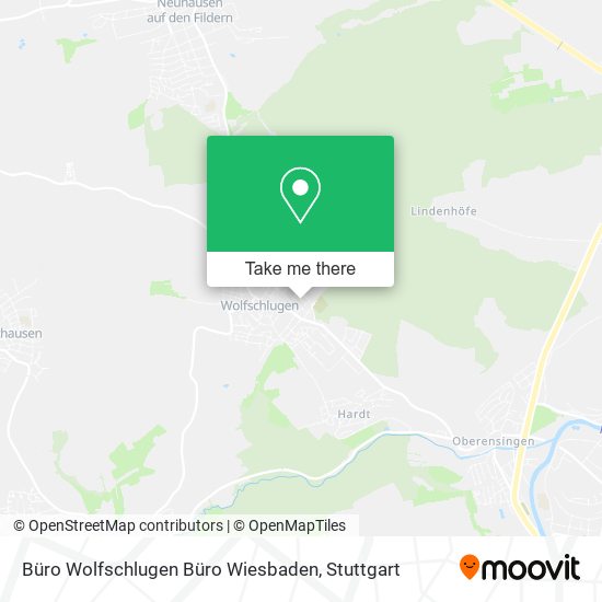 Карта Büro Wolfschlugen Büro Wiesbaden