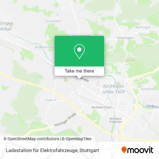 Карта Ladestation für Elektrofahrzeuge