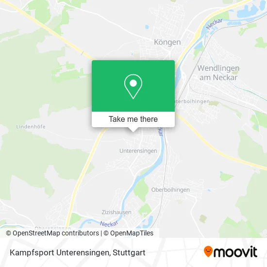 Карта Kampfsport Unterensingen