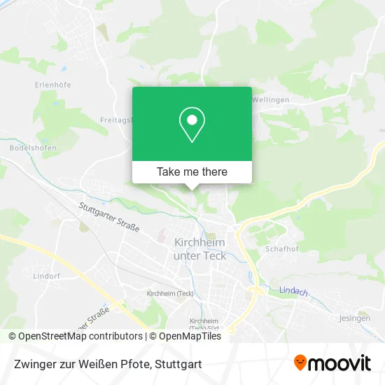Карта Zwinger zur Weißen Pfote