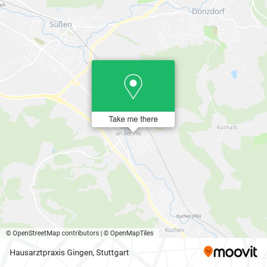 Hausarztpraxis Gingen map