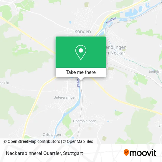 Карта Neckarspinnerei Quartier