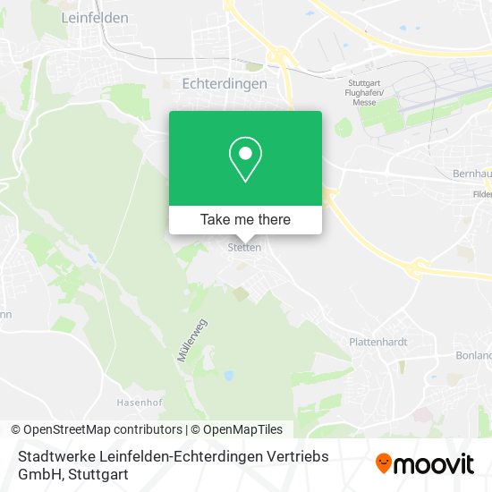 Карта Stadtwerke Leinfelden-Echterdingen Vertriebs GmbH